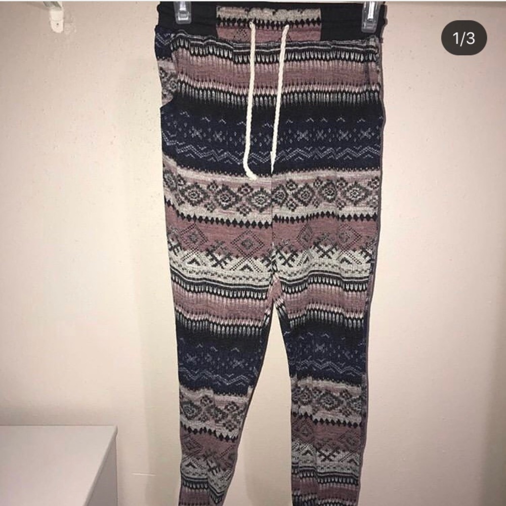Tribal print joggers